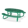 Arlau metal camping table fixed metal picnic table