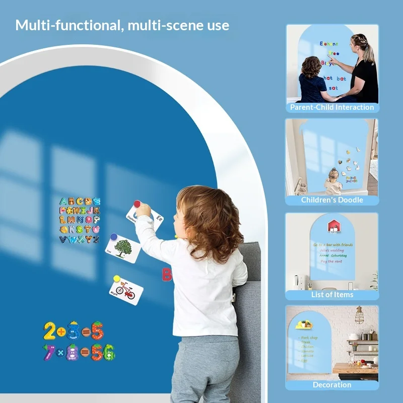 Magnetic teaching blackboard sticker iron powder distribution