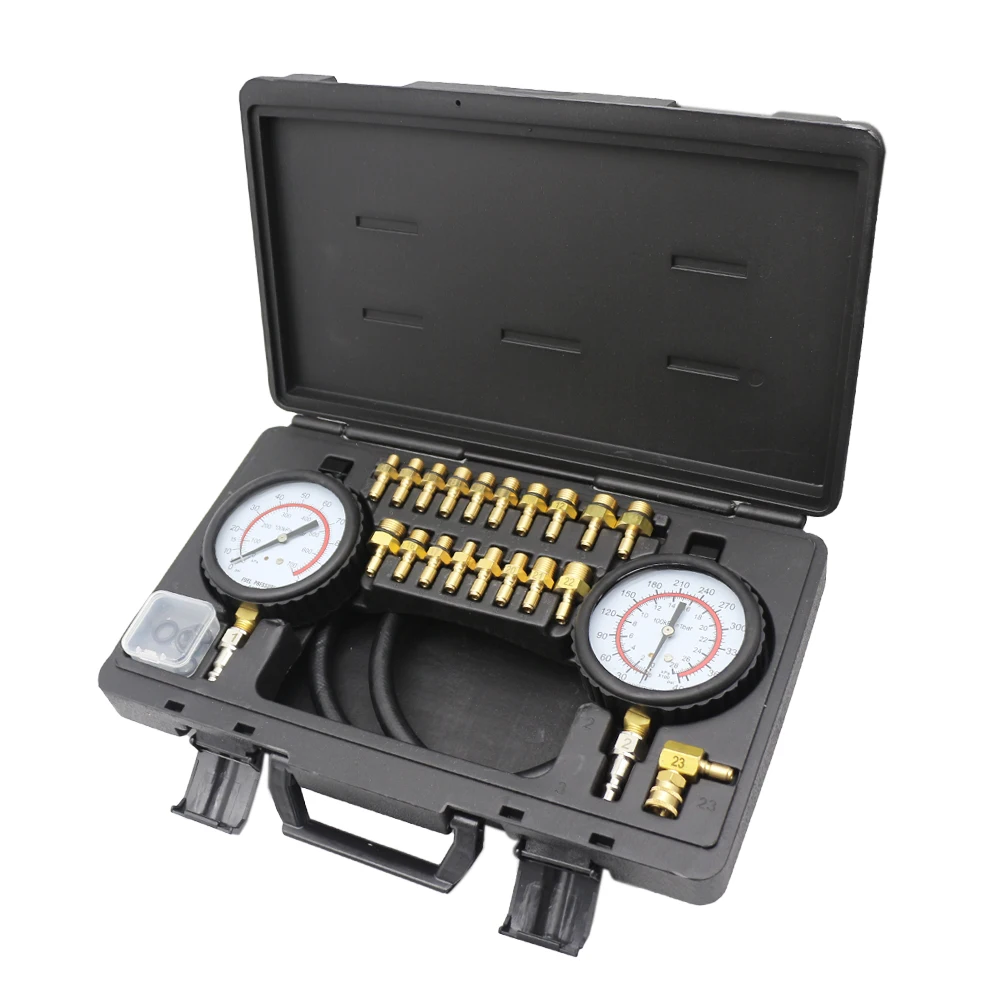 Engine Oil Vacuum Pressure Tester Transmission Oil Pressure Gauge Oil Pressure Tester Kit With