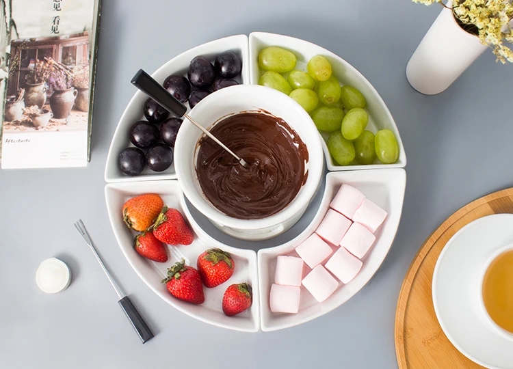 Bsci Manufacturer Custom Candle Cheese White Ceramic Melting Pot