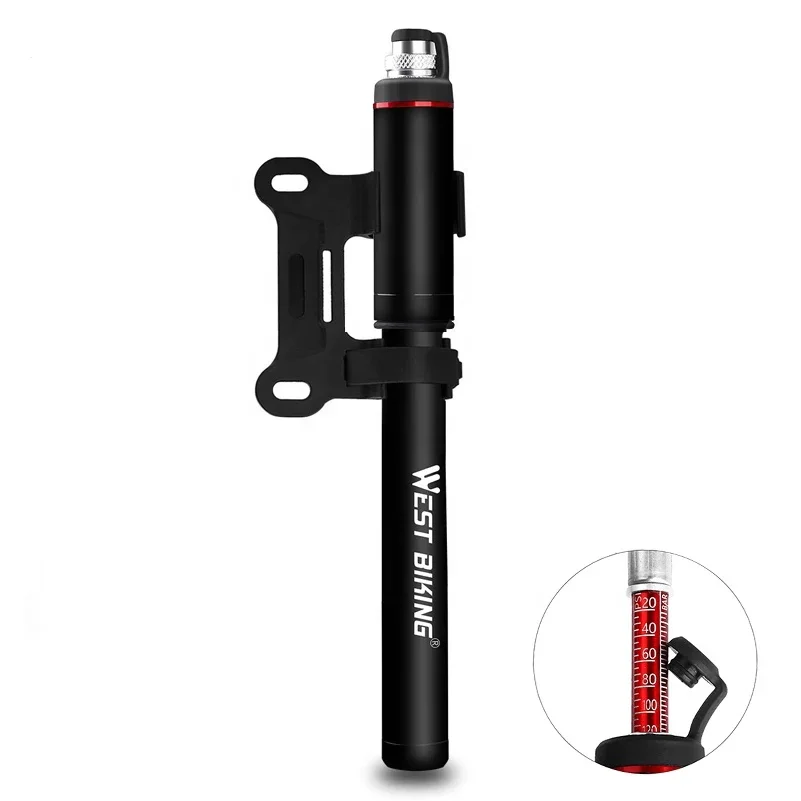 
Hot Sale Bike Pump Pressure Gauge Tube 120PSI Bicycle Pump Presta Schrader Hose Cycling Tire Air Inflator Road MTB Bike Pump 