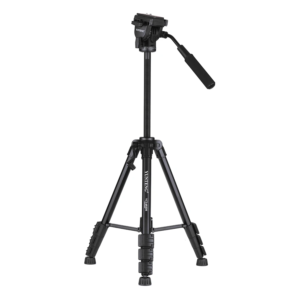 Yunteng Vct691 Aluminum Tripod Stand Professional Pan Head For