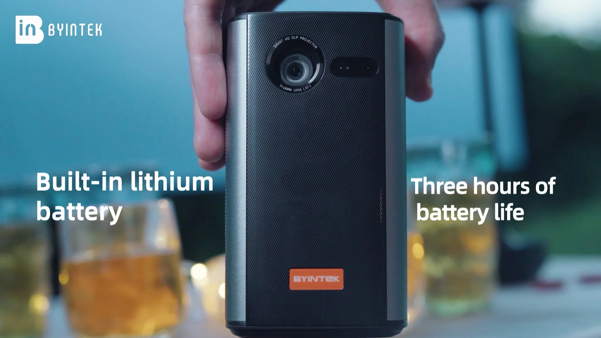 BYINTEK P70 Mini DLP Android Smart Wifi 3D Portable Projector