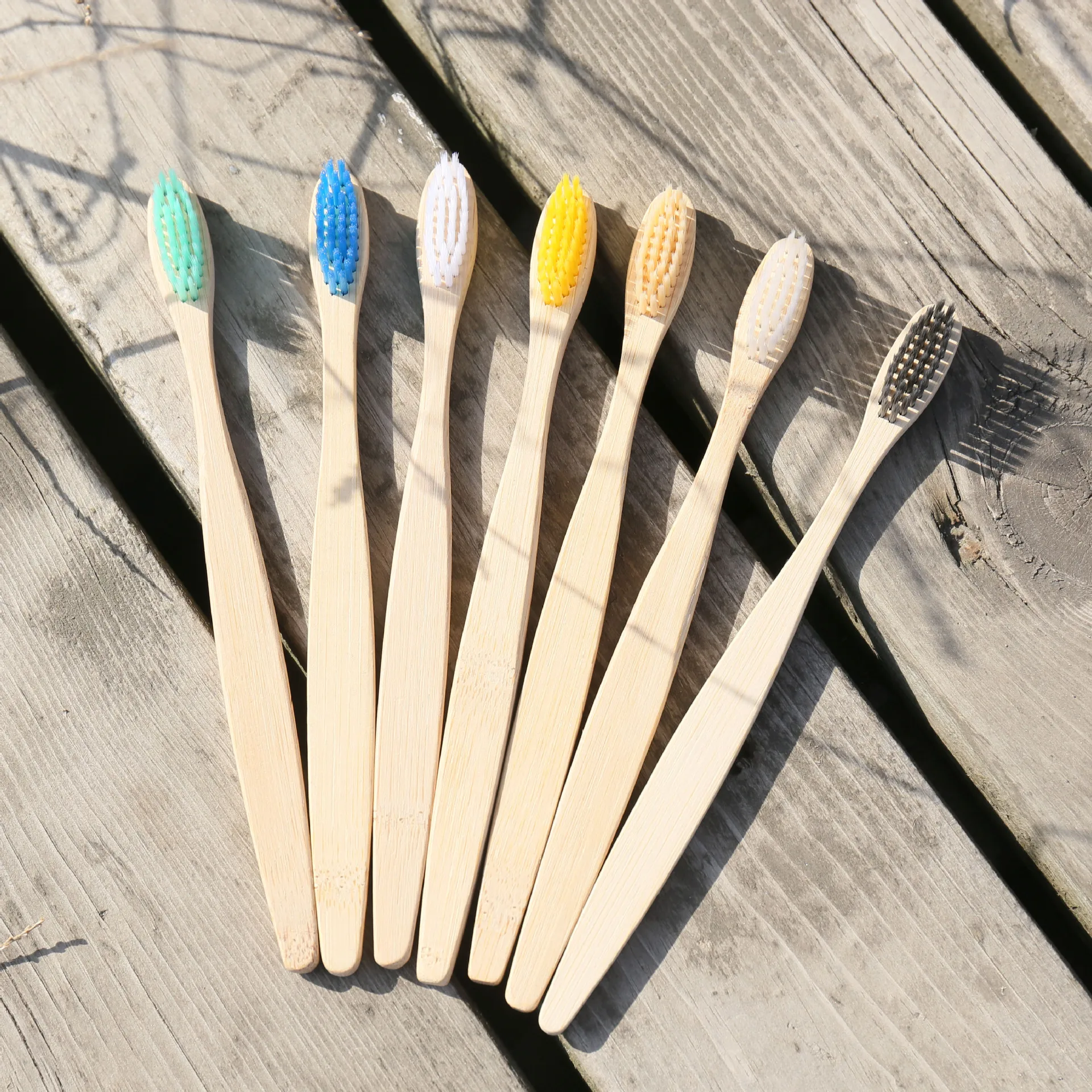 Bpa Free Nylon Bristles 100 Biodegradable Natural Soft Bristle Wood