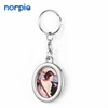 Wholesale Custom Logo Key Hold Sublimation Oval Metal Keychain
