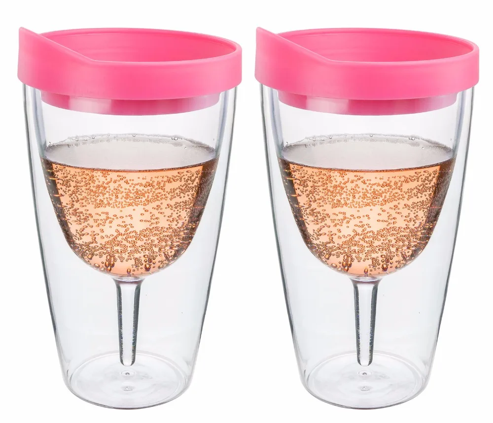 2020 Hot 16oz Insulated Wine Tumbler Double Wall Acrylic Adult Sippy