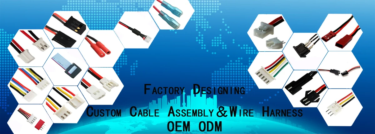 Customized Cable assembly 4.2 / 1.25 / 1.5 / PH2.0 / XH 2.54 mm pitch 5557-5559 male and female connector wire harness - ANKUX.COM