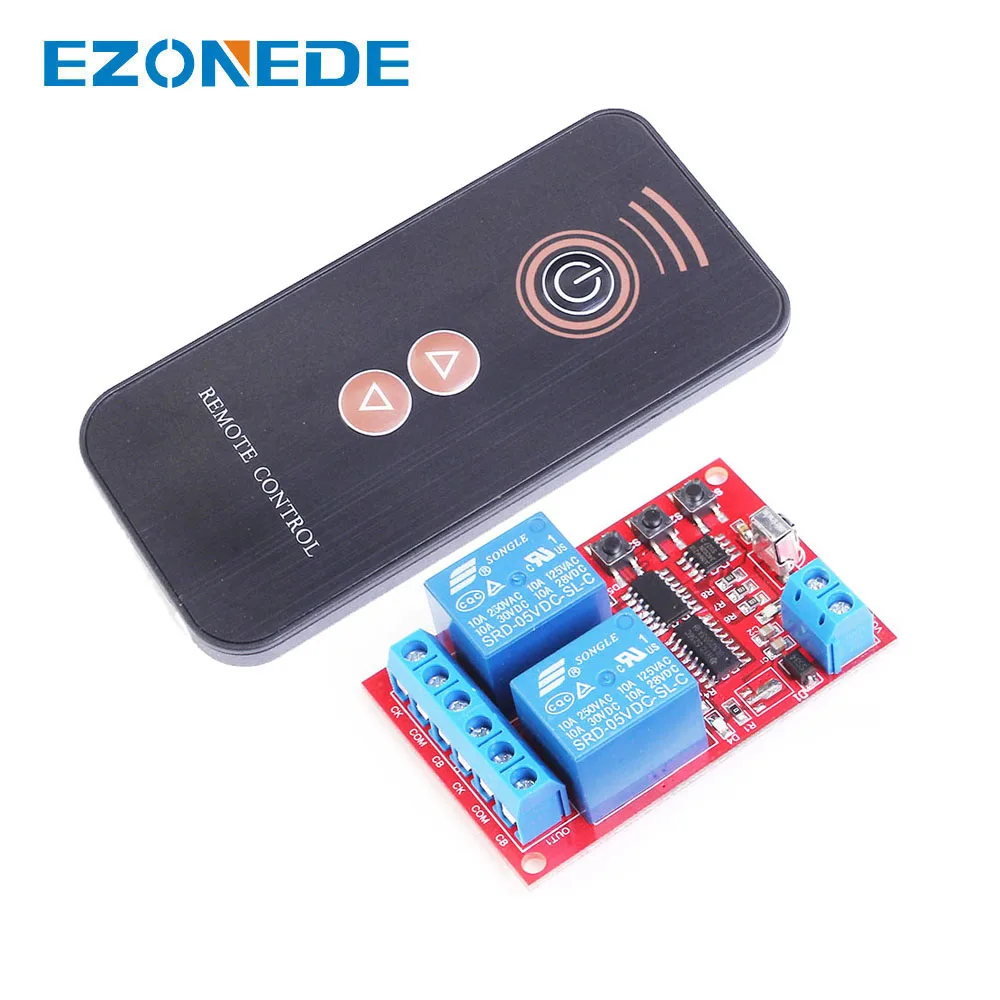 Módulo De Control Remoto Inalámbrico De 5v 2 Canales Con Módulo De Control Remoto Inalámbrico De 5v 2 Canales Con