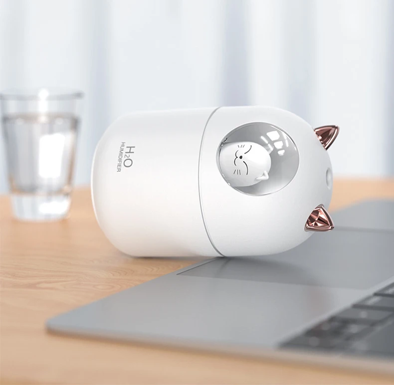 Handheld night light mute car office USB air purifier ultrasonic humidifier diffuser