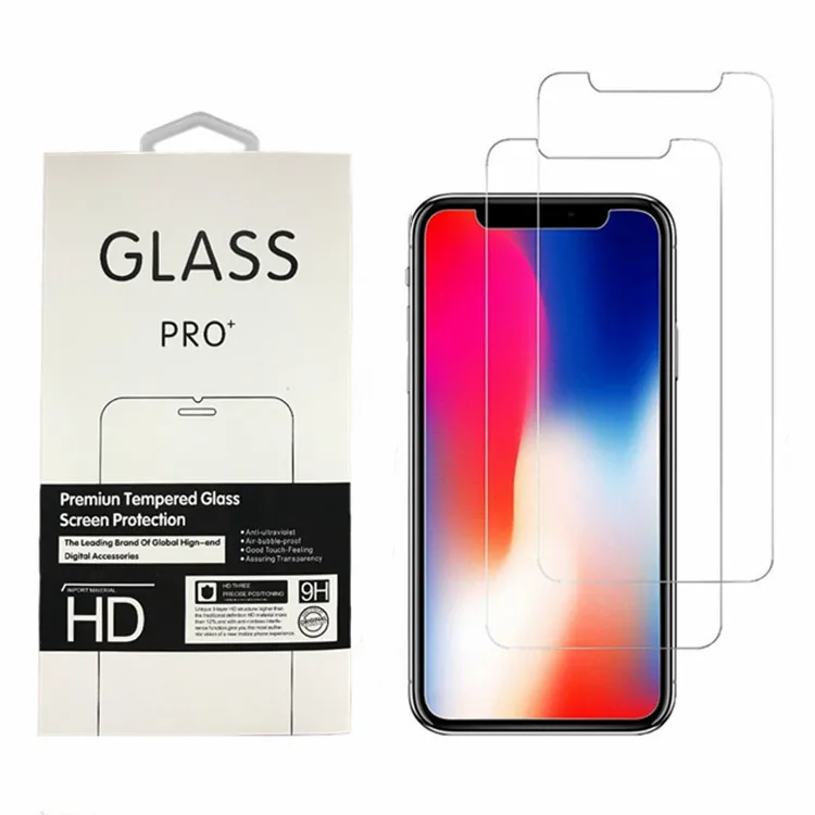 9H Premium Clear Tempered Glass Phone Screen Protector For Iphone 11 Pro Max XR Xs 6 7 8 Plus