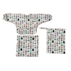 Amazon baby splat mat for under high chair waterproof anti Non slip splash mat floor mat with baby sleeved smock bib wet bag