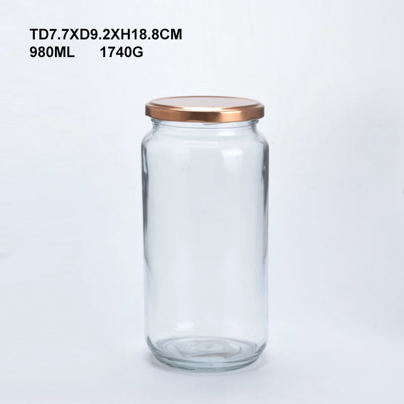Factory High Quality Wide Mouth Storage Honey Glass Mason Jars With