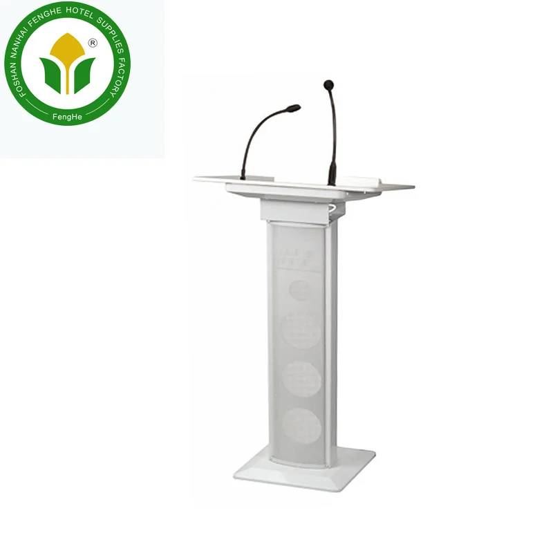 Hotel Weiss Metall Rednerpult Rednerpult Podium Mit Mikrofon Buy Hotel Podium Metall Podium Podium Product On Alibaba Com