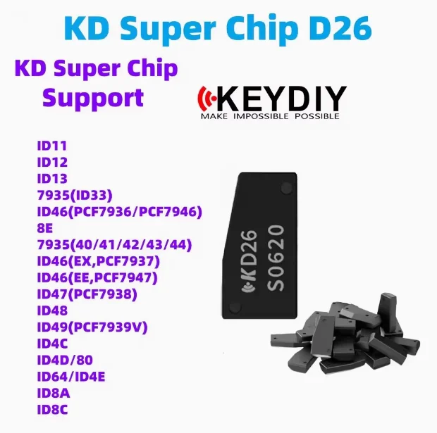 KEYDIY KD Super Chip D26 KD Super Chip Supports 46 47 48 7935 7936 ...