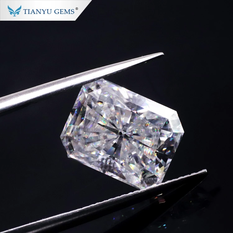 3ex 优秀定制切割实验室创建 d e 颜色 8 * 10毫米长方形明亮切割钻石