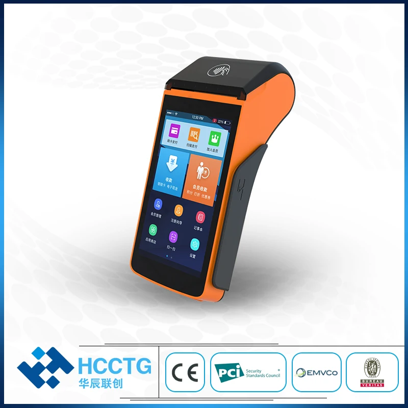 Portable Pos 4G Bluetooth Wifi NFC payment Pos cash Machine Build In Thermal Printer&Barcode Scanner P20L