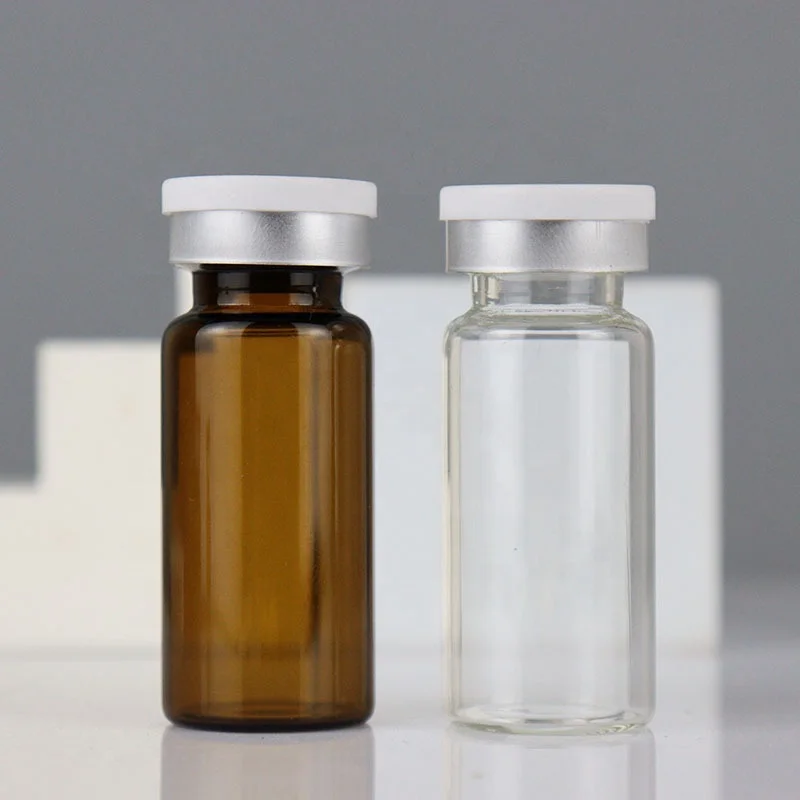 small 3ml 5ml 10ml glass serum vial empty bottle medical use vials bottles with rubber stopper supplier