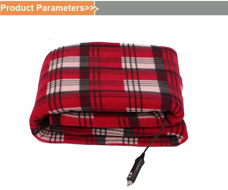 12v 24v Electric Car Heating Blanket Auto Use Blanket Checked Polar