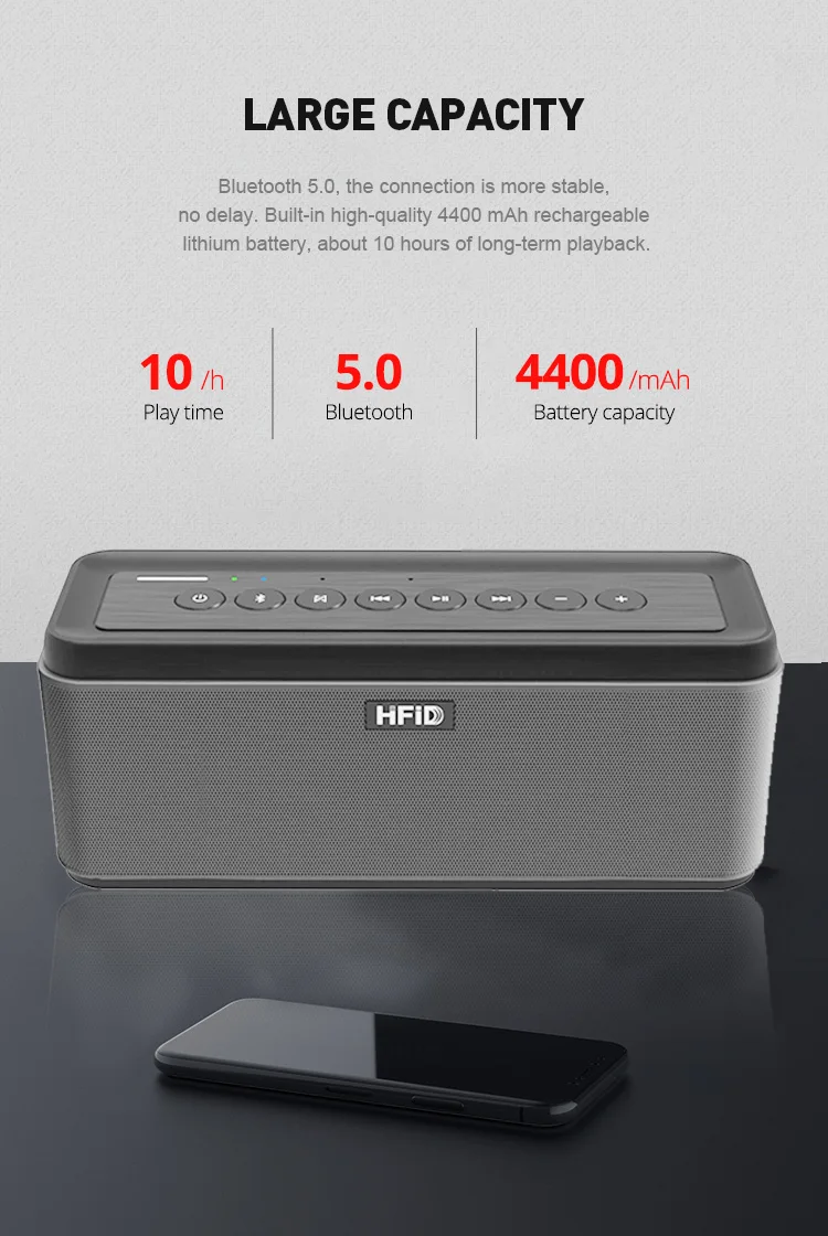2021 Bluetooth 5.0 hands free Bluetooth speaker outdoor portable wireless speaker - ANKUX.COM