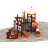 Popular Preschool Entertainment Children Amusement Slide Pirate ship style Outdoor Playground Equipment for Sale