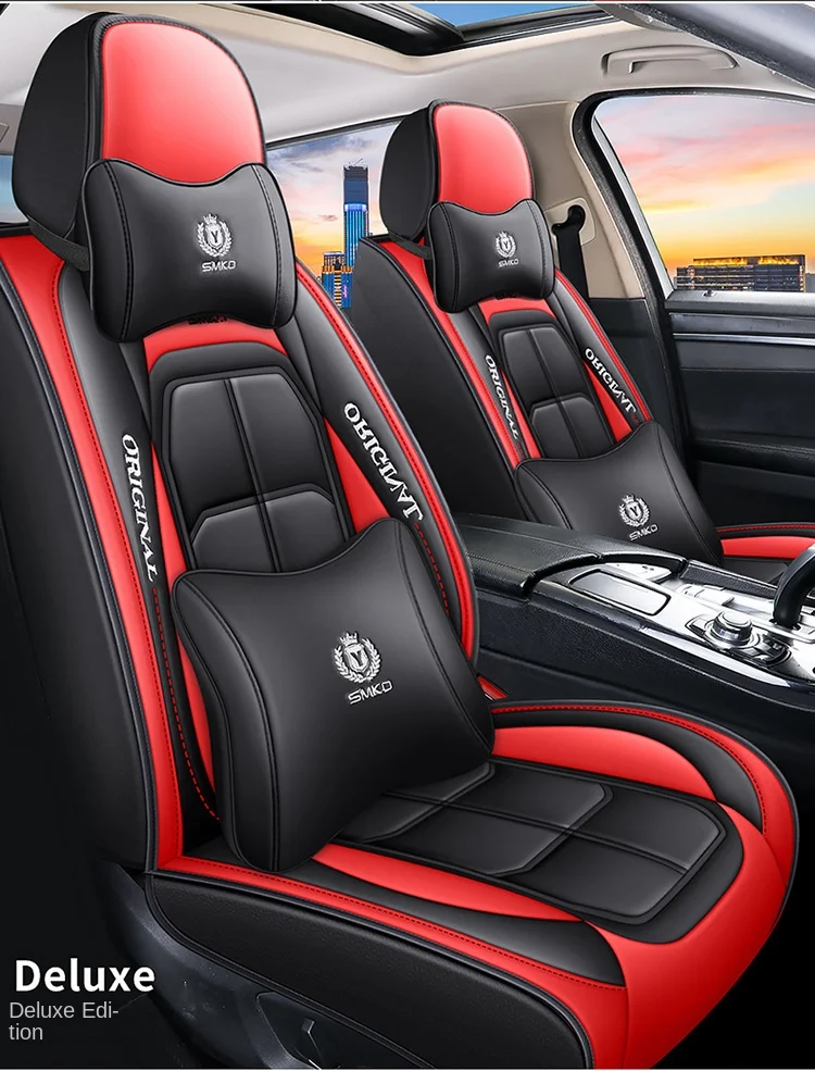 All-Car Five-Seat Leather Cover Fully Encircled Four Seasons Universal Wear-Resistant Dirt-Resistant Breathable Car Seat Cushion manufacture