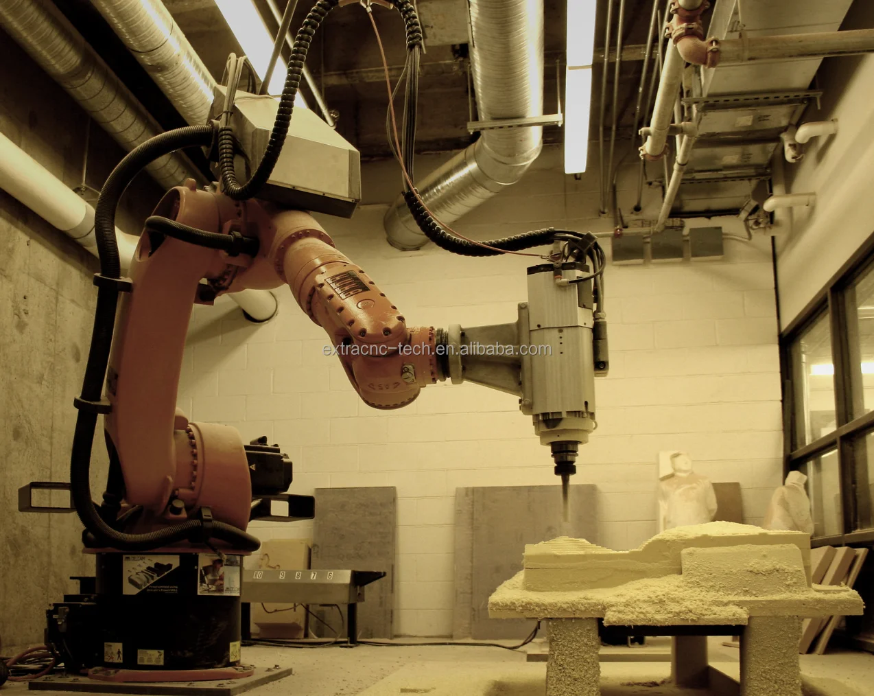 3d Sculpture 6 Axis Robot Arm Cnc Engraving For Wood Foam Stone - Buy ...