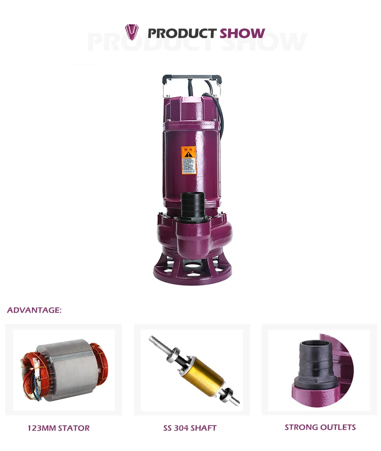 1.5kw 2hp Deep Well Mud Slurry Submersible Sewage Water Pump Buy