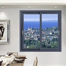 Оптовая продажа окна для офиса из алюминиевого сплава рамы закаленное стекло окна водонепроницаемый