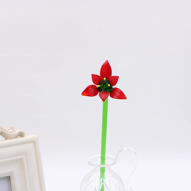 Murano Glass Flower With Handblown Long Stem Buy Murano Glass Flower Handblown Glass Flower Glass Flower With Long Stem Product On Alibaba Com