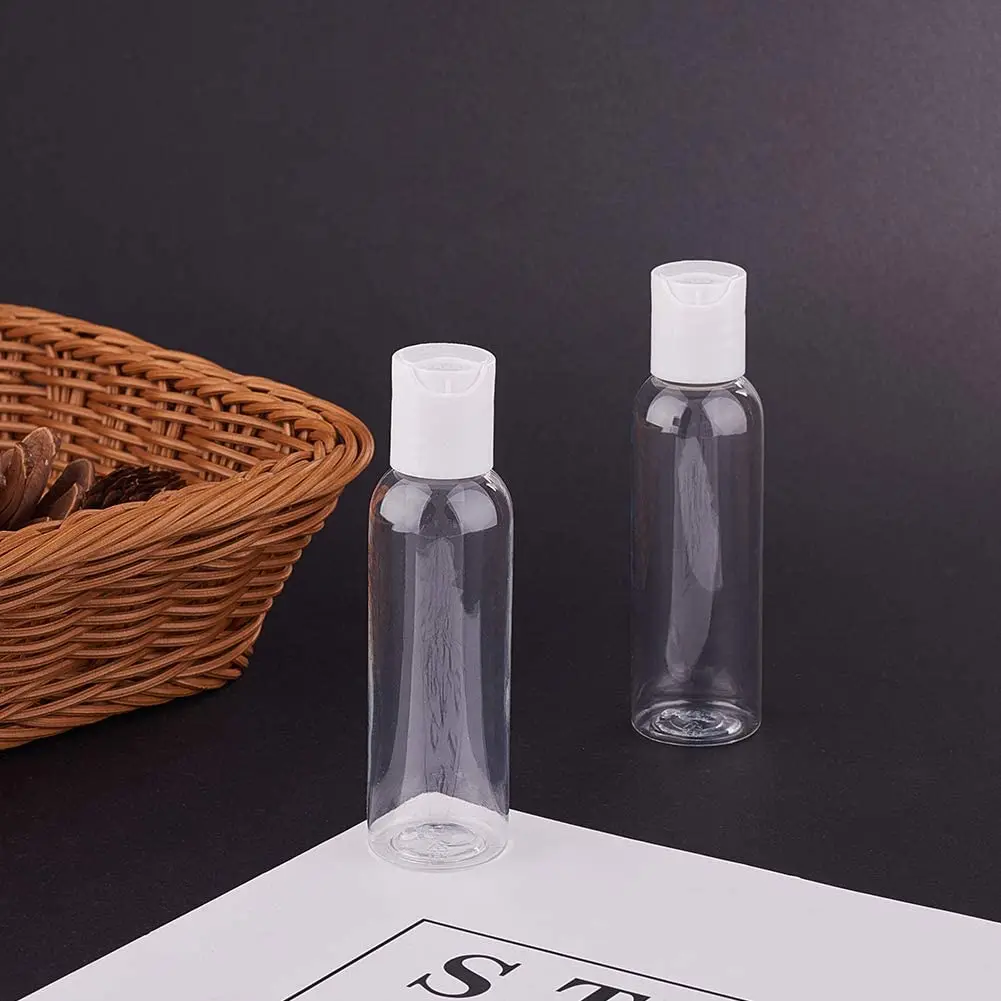2 Oz Travel Size Plastic Empty Containers Pet Plastic With Flip Cap