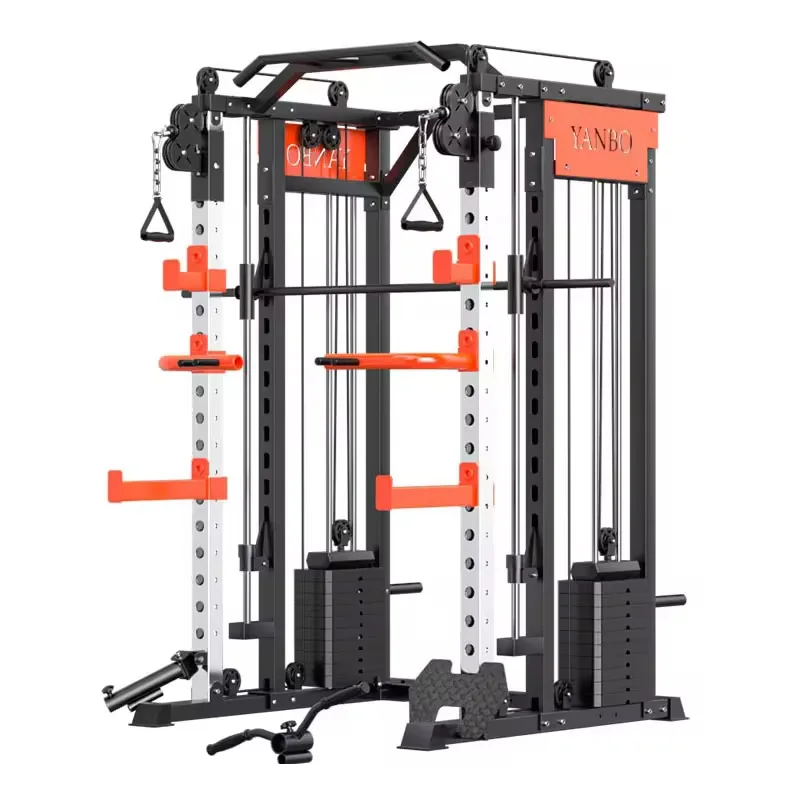 Hot All-In-One Home Gym Equipment Multi-Functional Squat Rack and Smith ...
