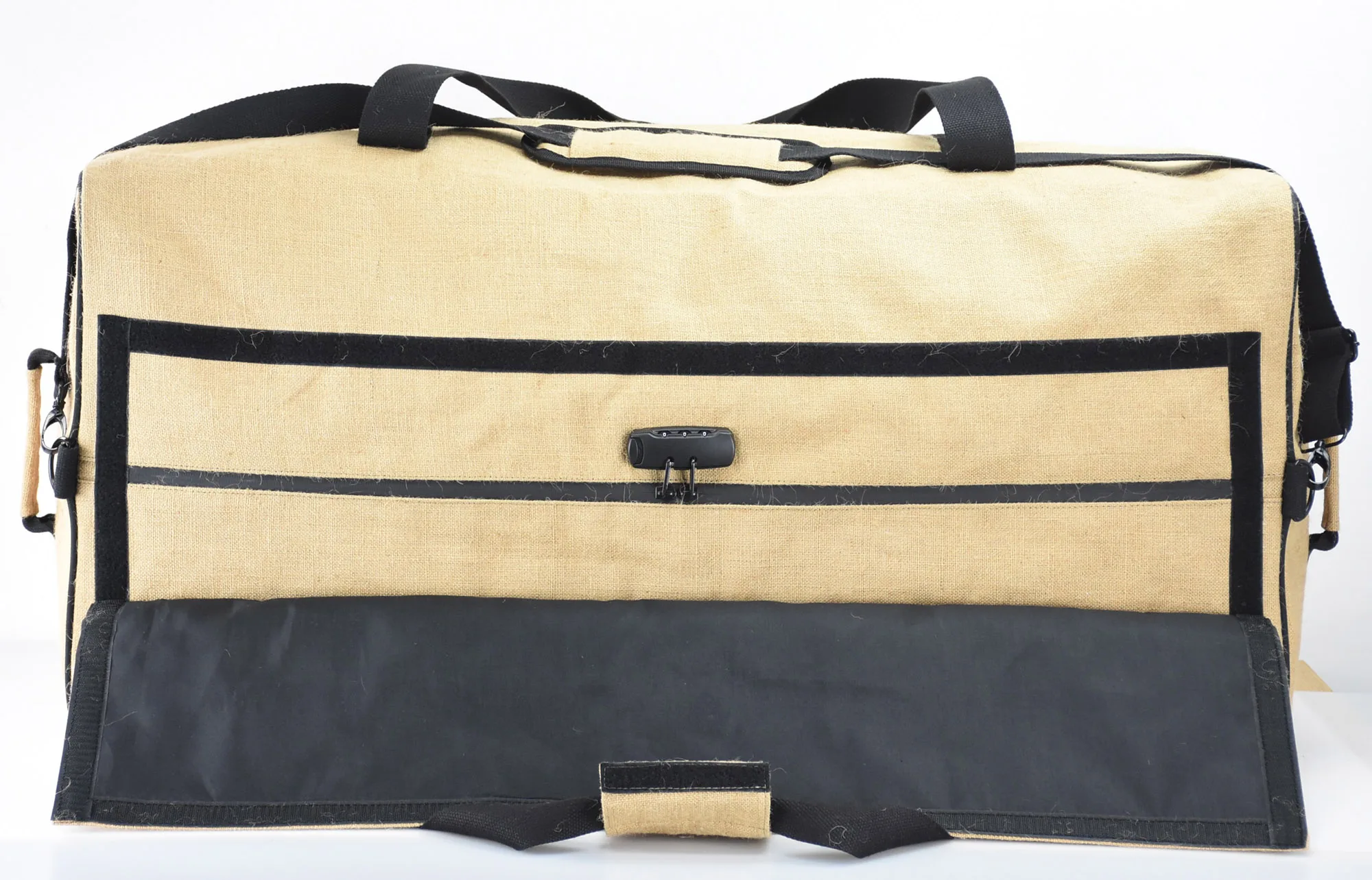 Xlarger Antismell Jute Hemp Smell Proof Duffel Bag With Activated