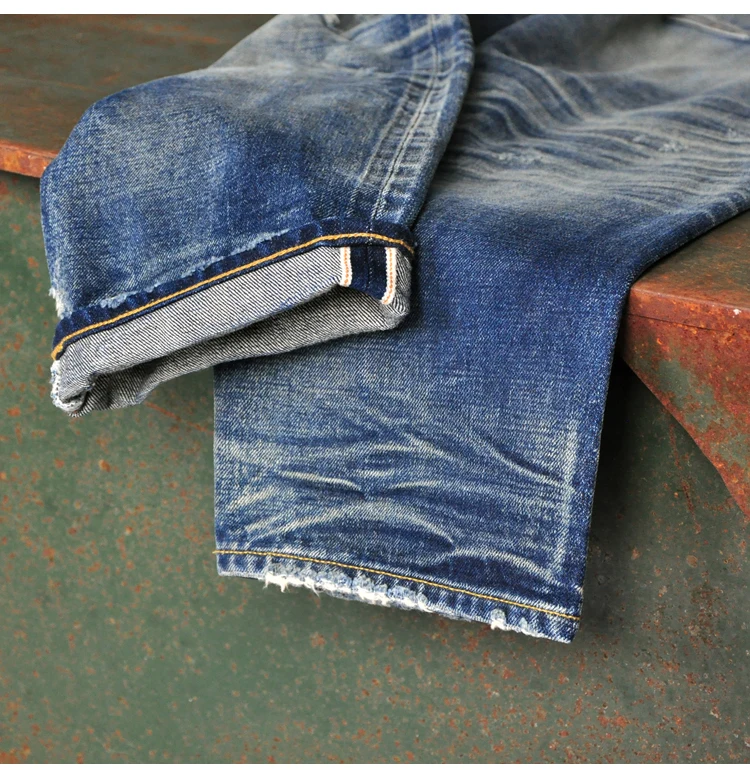 High quality men high class dropshipping stock mens selvedge denim jeans