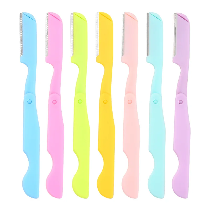 product factory direct price colorful eyebrow razor mini popular eyebrow trimming razor-2