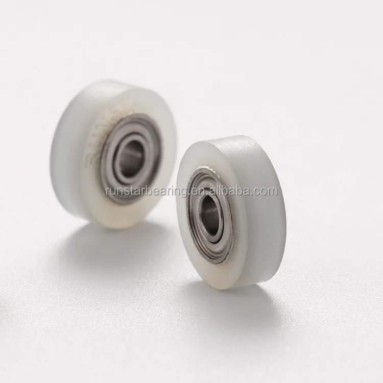 Pu Urethane Polyurethane Rubber Coated Bearing Wheels Pu693124