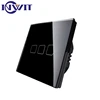 High quality UK Touch screen switch board 10A 3gang 2way home electric led indicator touch light switch
