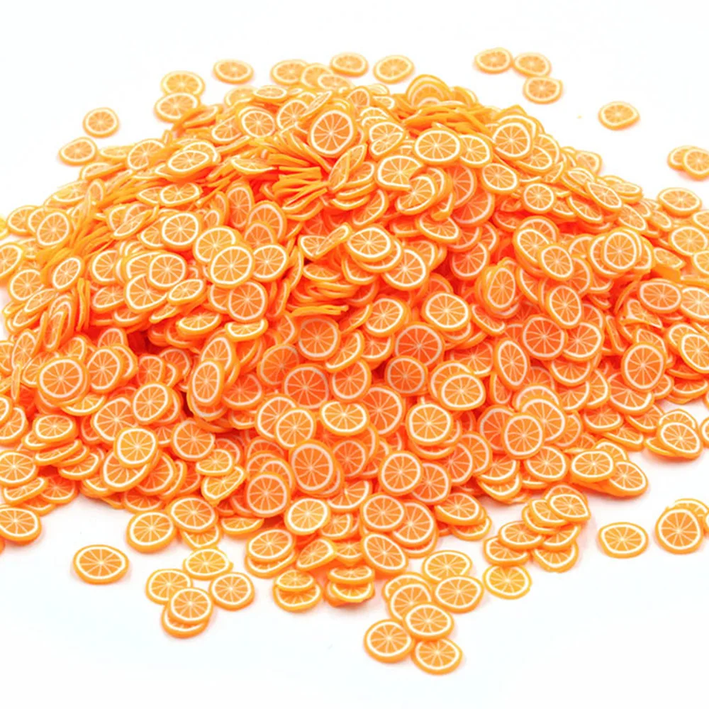5 Mm Polymer Clay Fruit Orange Slices Sprinkles For Slime And Nail Art