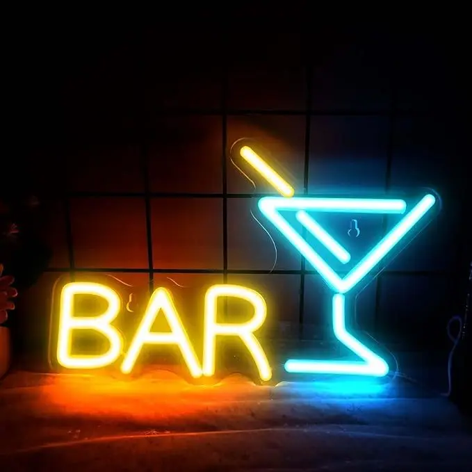 product cross border christmas holiday room bedroom decoration led illuminated sign neon lights bar shape letter lights bar atmosphere-6