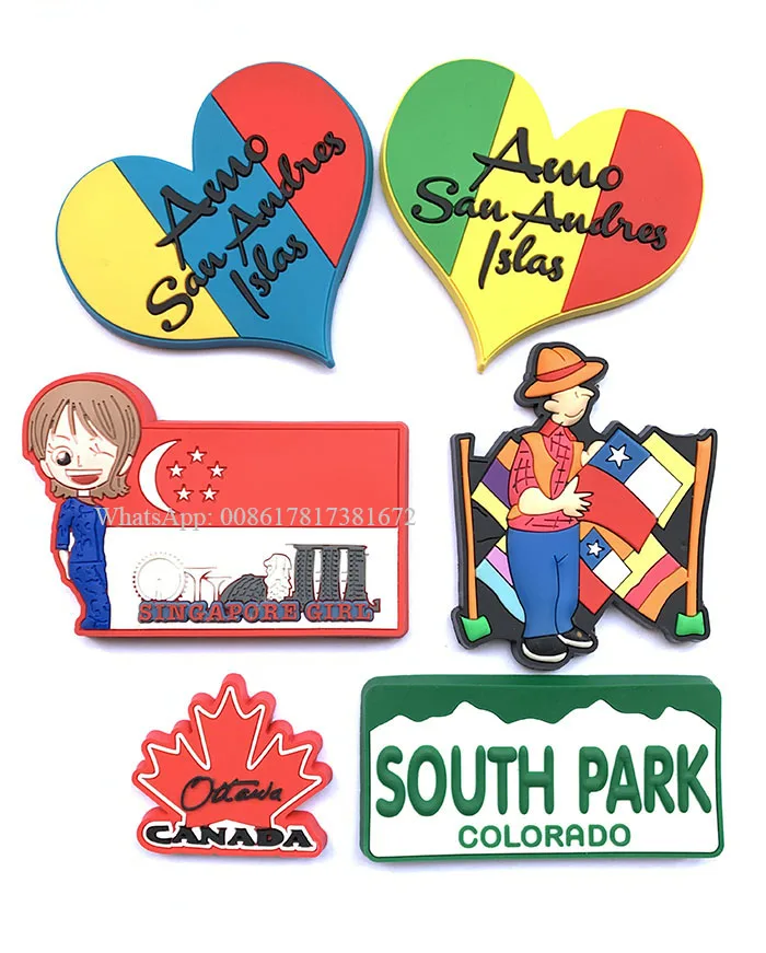 Country Map Shaped Metal Fridge Refrigerator For Tourist