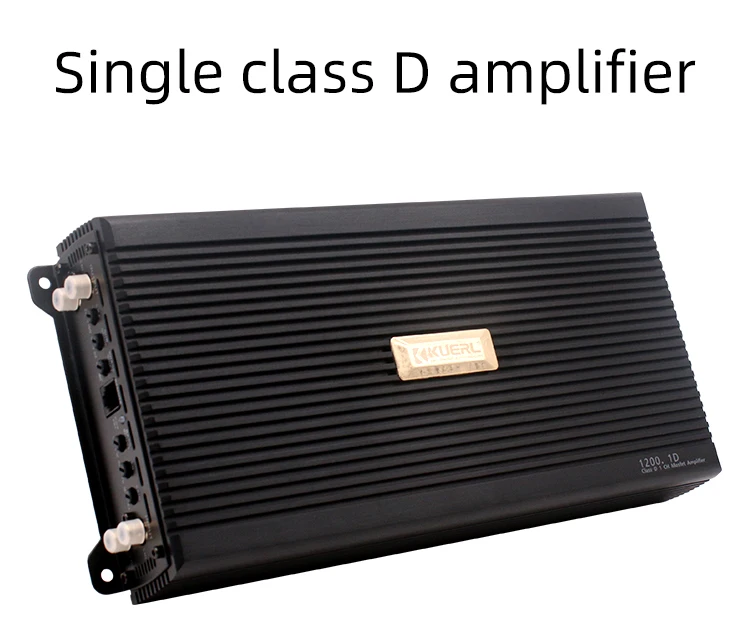 Kuerl 12v Class D Mono Block Digital Amp Car Power Amplifiers 1 Channel