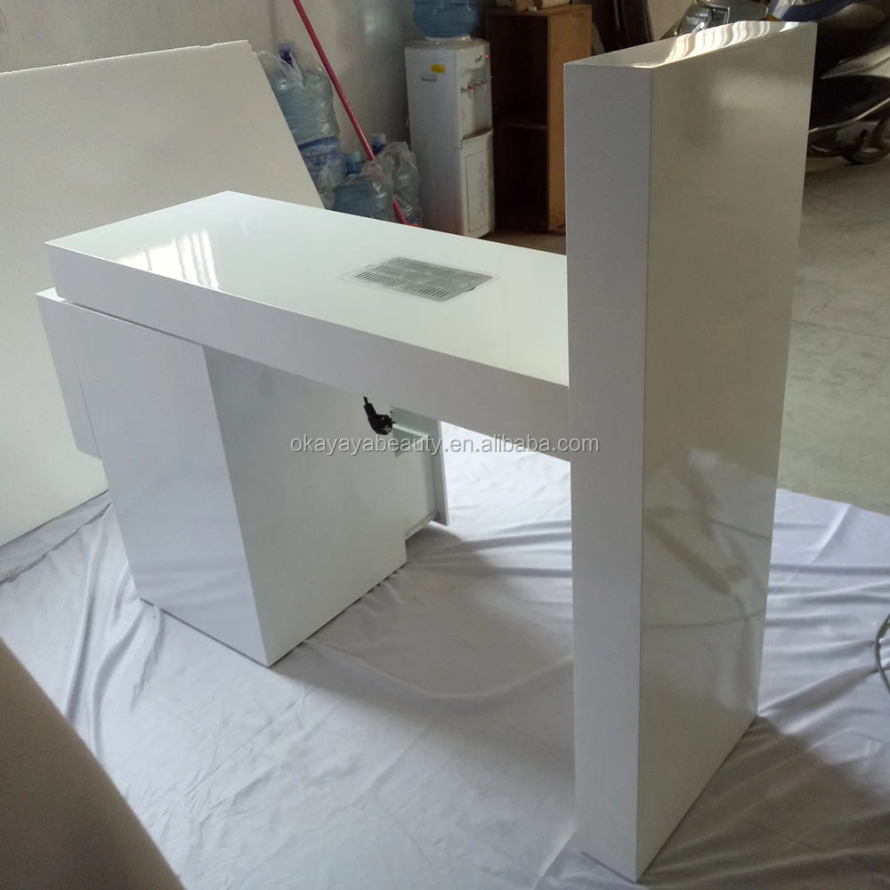 Nail Salon Furniture Beauty Manicure Tables Led Nail Table Nail Technician Desk With Dust