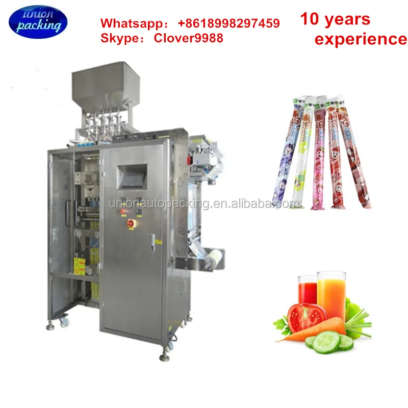 Automatic Multilanes Carrot Juice Enzyme Juice Bag Packing Machine