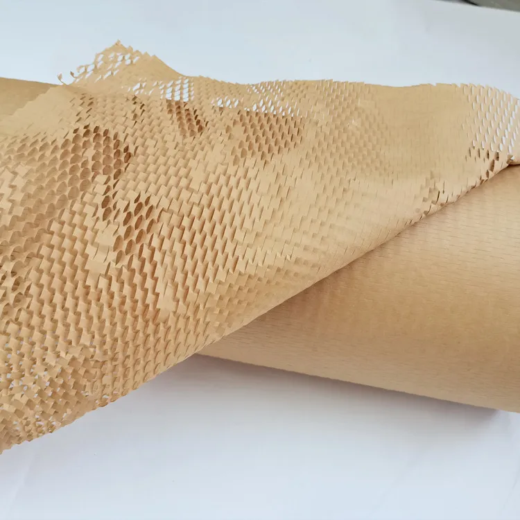 
Honeycomb Kraft Paper Sheet Packaging Cushion Paper Sheet for Wrapping Glass Cosmetics Wine Material 