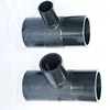 In stock butt fusion hdpe pipe fitting pe tee for water supply