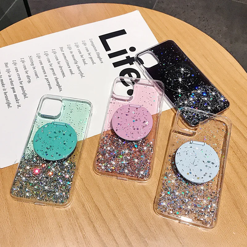 Shiny Phone Case With Mirror Phone Back Cover Fashion Lady Make Up Mirror Phone Case For Iphone 11 Pro Max Buy Phone Case With Mirror Tpu Phone Back Cover For Iphone 11