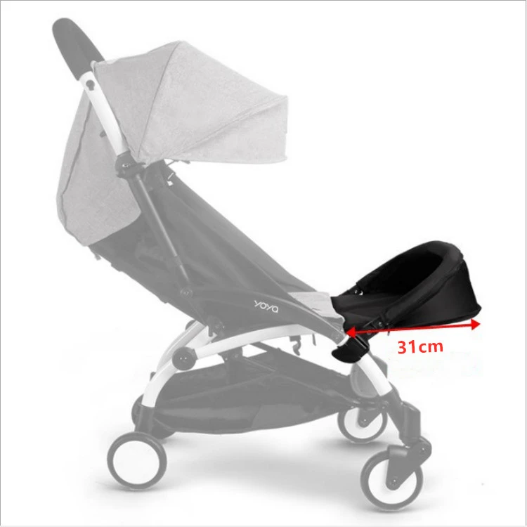 stroller leg rest extension