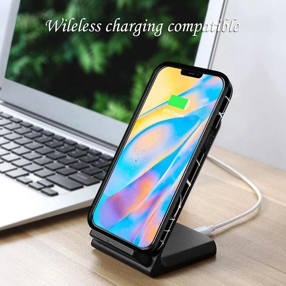 For iPhone 12 Pro Max Protective Cover Sparkle Holographic marble mobile Phone Case for iPhone 12