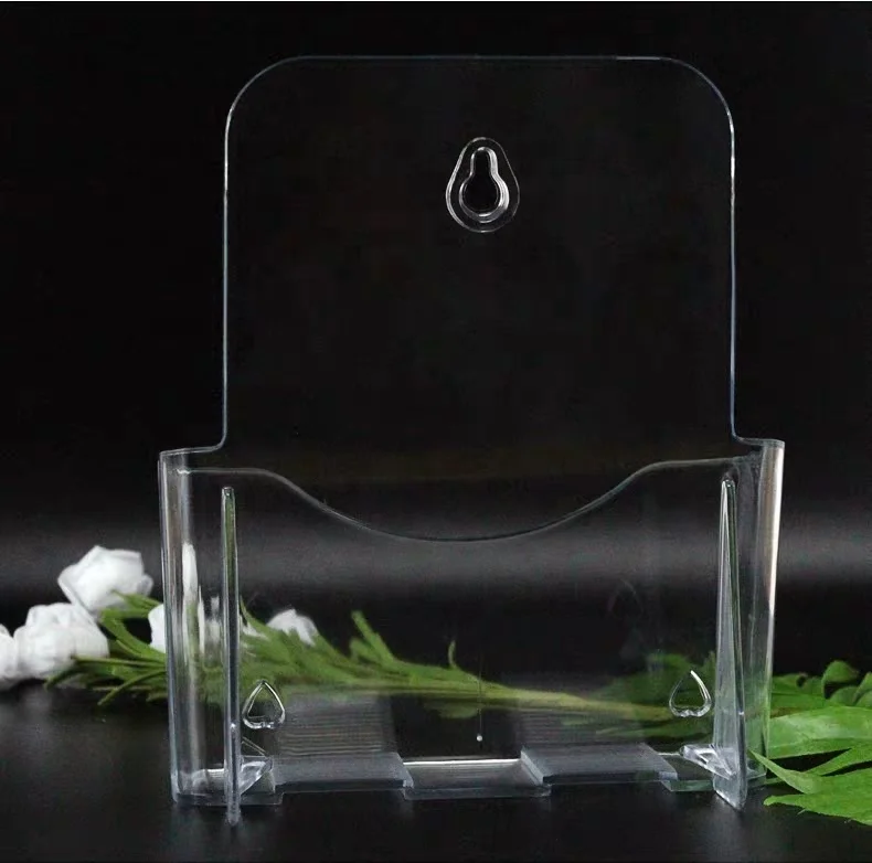Table Top Plastic Brochure Holder Dl Size 1 Tier 1/3 A4 Size Leaflet