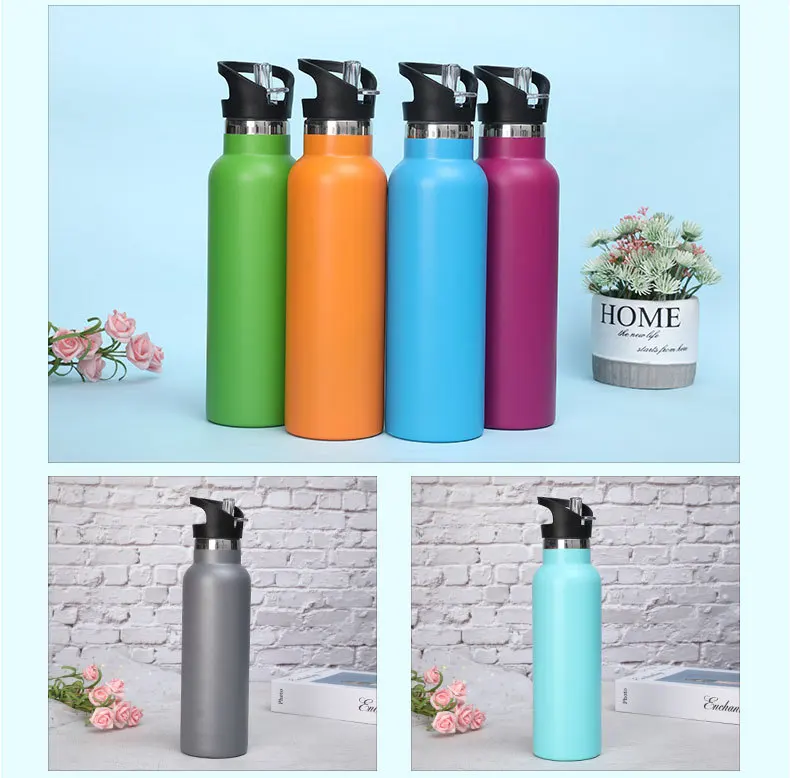 500ml 750ml Stainless Steel Vacuum Insulated Water Bottle Sports