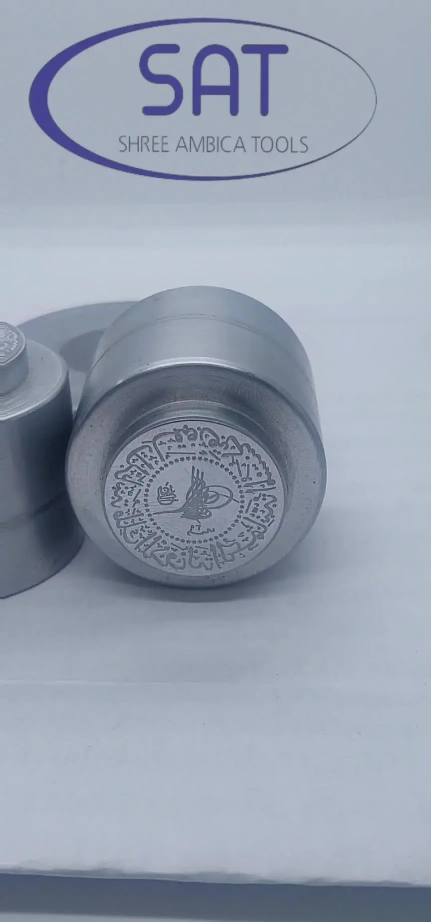 SAT Premium Quality Antique Arabic Letter Design Coin Dies Molds  Manufacturing Jewelry Coining Punch Stamp Dies for Dubai